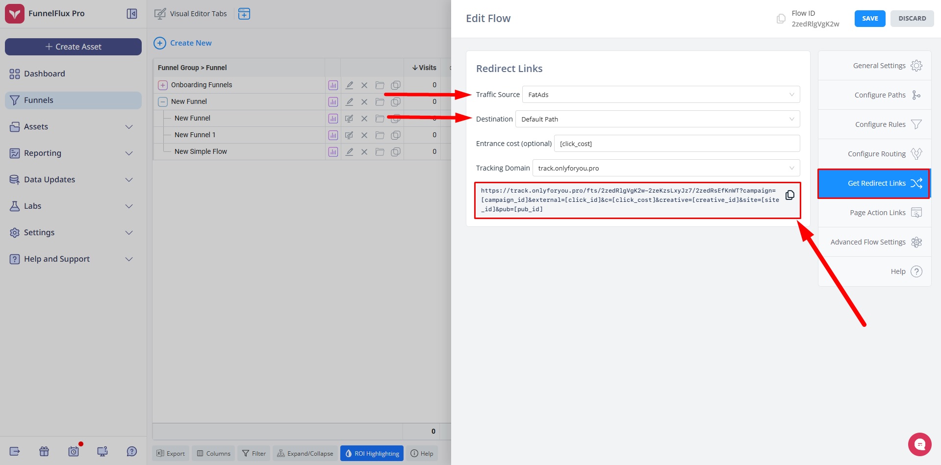 How to set up postback integration at Funnel Flux