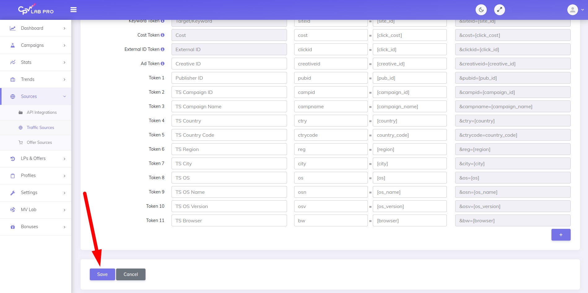 How to add FatAds as a traffic source to CPV Lab affiliate marketing tracker